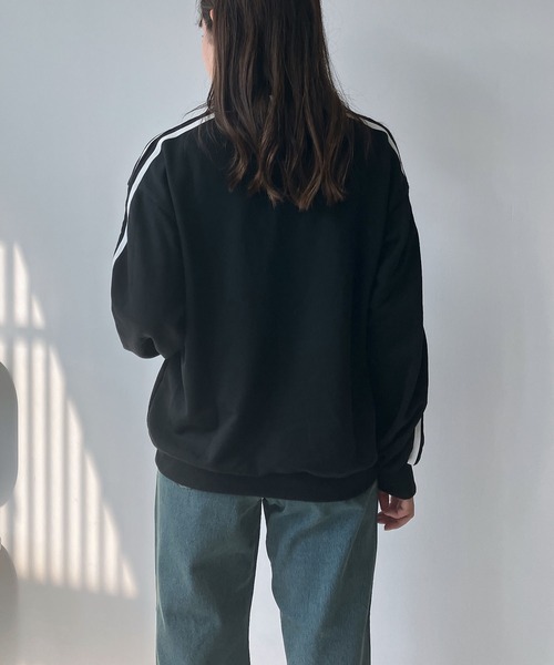 AS KNOW AS plus（アズノゥアズプラス）の「◇衿付きラインとロゴ刺繍 長袖ゲームシャツ（Tシャツ/カットソー・レディース・ブラック/オートミール/ネイビー・FREE）」の20枚目の写真