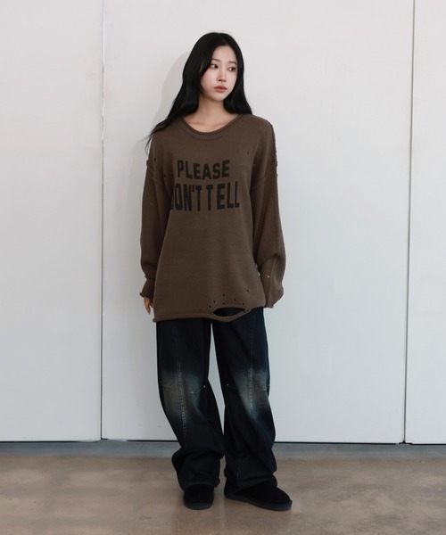セール】[UNISEX]ビンテージレタリングデザイン・オーバーサイズ
