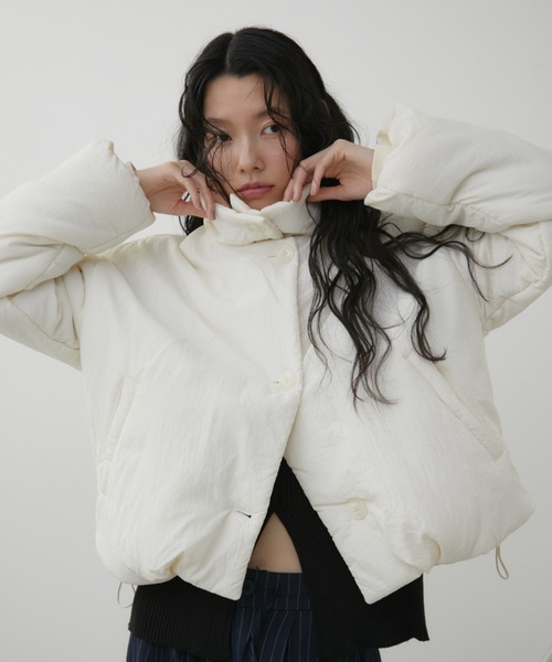 3WAY中綿クロップドブルゾン（ダウンジャケット/コート）｜Aunt