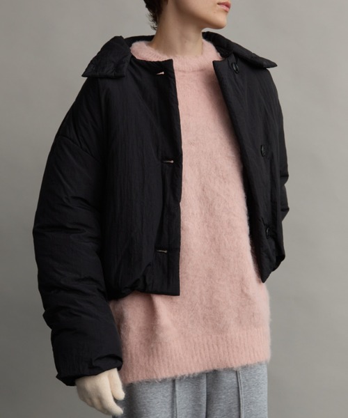 Aunt Marie's（アントマリーズ）の「3WAY中綿クロップドブルゾン（ダウンジャケット/コート・レディース・アイボリー/ブラック/レッド/ネイビー・FREE）」の6枚目の写真