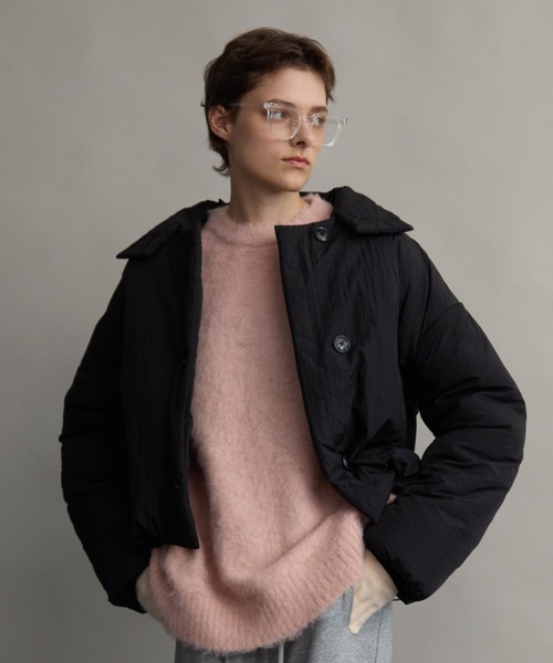 Aunt Marie's（アントマリーズ）の「3WAY中綿クロップドブルゾン（ダウンジャケット/コート・レディース・アイボリー/ブラック/レッド/ネイビー・FREE）」の5枚目の写真