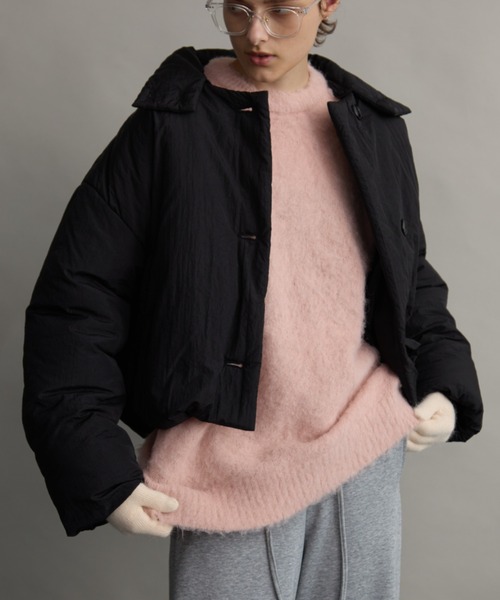 Aunt Marie's（アントマリーズ）の「3WAY中綿クロップドブルゾン（ダウンジャケット/コート・レディース・アイボリー/ブラック/レッド/ネイビー・FREE）」の8枚目の写真