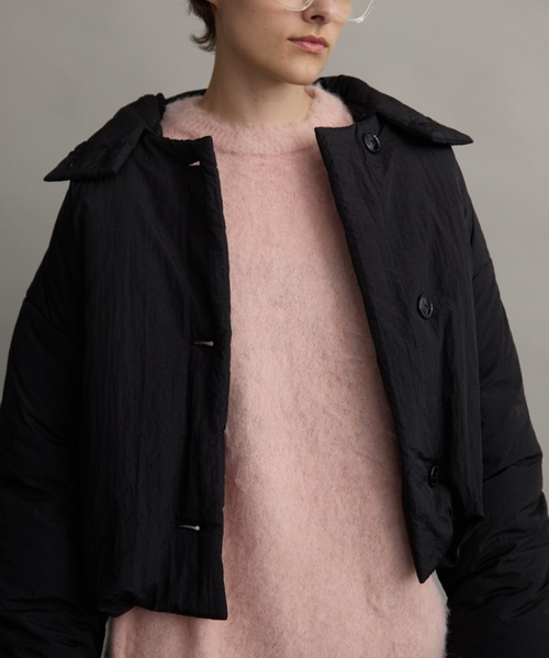 Aunt Marie's（アントマリーズ）の「3WAY中綿クロップドブルゾン（ダウンジャケット/コート・レディース・アイボリー/ブラック/レッド/ネイビー・FREE）」の9枚目の写真