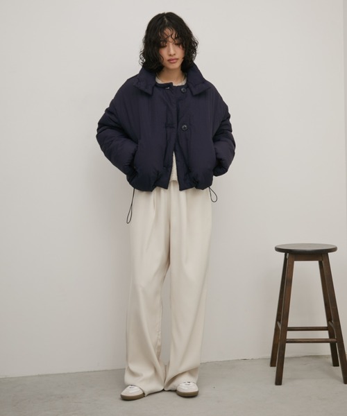 Aunt Marie's（アントマリーズ）の「3WAY中綿クロップドブルゾン（ダウンジャケット/コート・レディース・アイボリー/ブラック/レッド/ネイビー・FREE）」の18枚目の写真