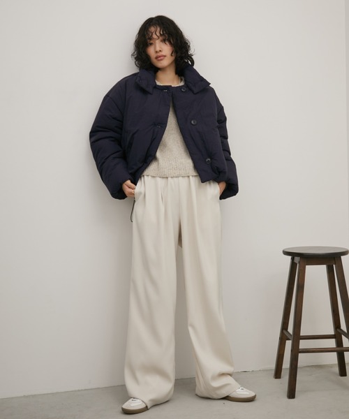 Aunt Marie's（アントマリーズ）の「3WAY中綿クロップドブルゾン（ダウンジャケット/コート・レディース・アイボリー/ブラック/レッド/ネイビー・FREE）」の19枚目の写真