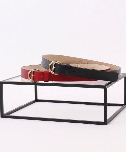 NOLLEY’S(ノーリーズ)の「ラウンドラインバックルベルト made in Italy(ベルト・レディース・ブラック/レッド・FREE)」の16枚目の写真