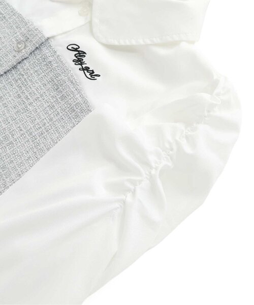 algy（アルジー）の「ガーリーツイードセットアップ（セットアップ・キッズ・グレー/アイボリー・MEDIUM/SMALL/XX-SMALL/X-SMALL）」の18枚目の写真