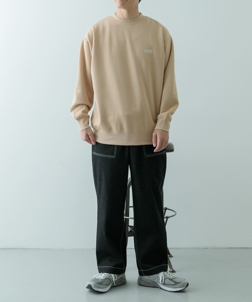 ○★新品 未使用   ロゴ クルーネック スウェット セール】【NUMERALS】ロゴクルーネックスウェット（スウェット
