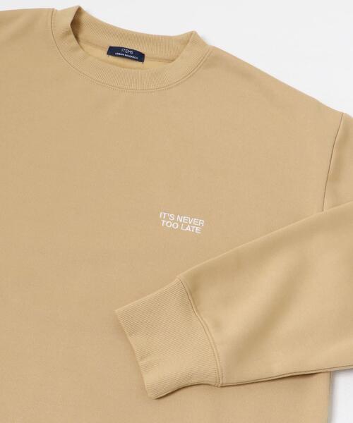 ITEMS URBANRESEARCH（アイテムズ アーバンリサーチ）の「1pointロゴ刺繍 クルーネックスウェット（スウェット・メンズ・オートミール/ベージュ/チャコールグレー/ブラック・MEDIUM/LARGE）」の17枚目の写真