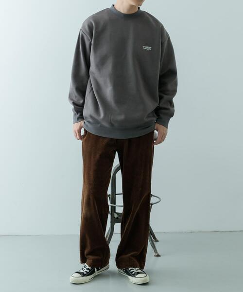 ITEMS URBANRESEARCH（アイテムズ アーバンリサーチ）の「1pointロゴ刺繍 クルーネックスウェット（スウェット・メンズ・オートミール/ベージュ/チャコールグレー/ブラック・MEDIUM/LARGE）」の22枚目の写真