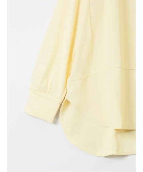 m.f.editorial（エムエフエディトリアル）の「【異素材切替】m.f.エディトリアル レディース クルーネック 長袖プルオーバー（ニット/セーター・レディース・イエロー/ホワイト/グレー系その他2・LARGE/MEDIUM）」の8枚目の写真