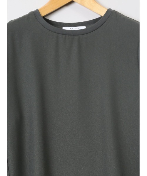 m.f.editorial（エムエフエディトリアル）の「【異素材切替】m.f.エディトリアル レディース クルーネック 長袖プルオーバー（ニット/セーター・レディース・イエロー/ホワイト/グレー系その他2・LARGE/MEDIUM）」の17枚目の写真