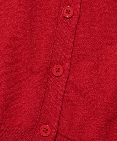 AMESWORLDWIDE（アメスワールドワイド）の「AMES WORLDWIDE／ロゴワッペンカーデ（カーディガン/ボレロ・レディース・レッド/クリーム/ブラック・FREE）」の6枚目の写真