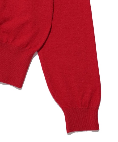 AMESWORLDWIDE（アメスワールドワイド）の「AMES WORLDWIDE／ロゴワッペンカーデ（カーディガン/ボレロ・レディース・レッド/クリーム/ブラック・FREE）」の7枚目の写真