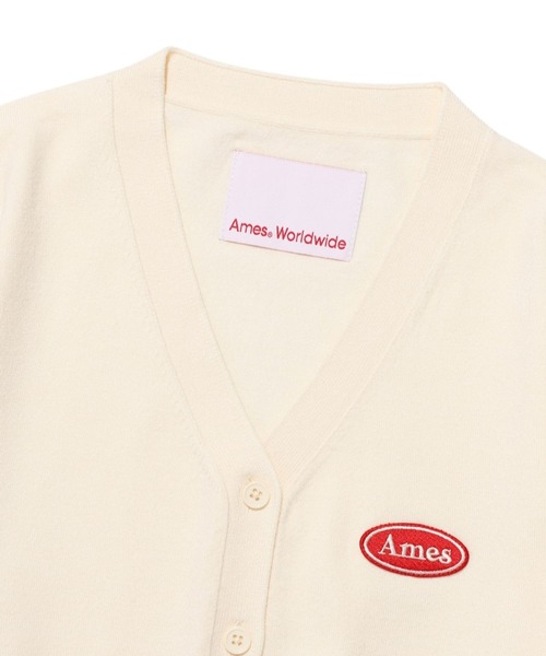 AMESWORLDWIDE（アメスワールドワイド）の「AMES WORLDWIDE／ロゴワッペンカーデ（カーディガン/ボレロ・レディース・レッド/クリーム/ブラック・FREE）」の13枚目の写真