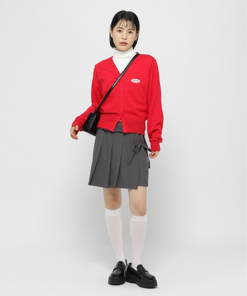 AMESWORLDWIDE（アメスワールドワイド）の「AMES WORLDWIDE／ロゴワッペンカーデ（カーディガン/ボレロ・レディース・レッド/クリーム/ブラック・FREE）」の16枚目の写真