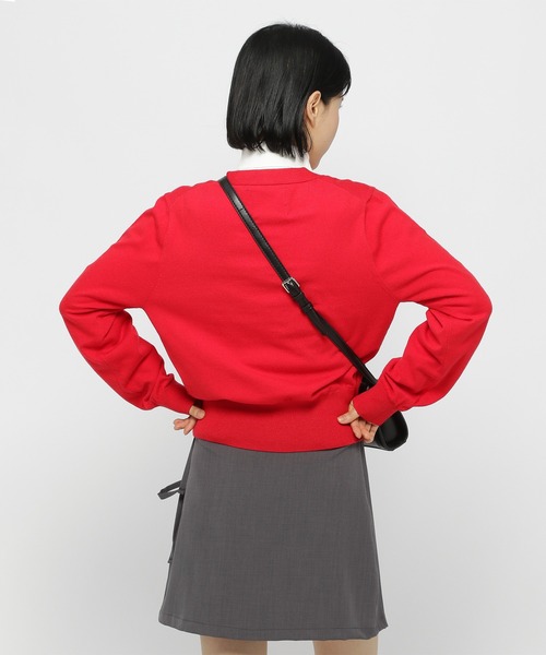 AMESWORLDWIDE（アメスワールドワイド）の「AMES WORLDWIDE／ロゴワッペンカーデ（カーディガン/ボレロ・レディース・レッド/クリーム/ブラック・FREE）」の20枚目の写真