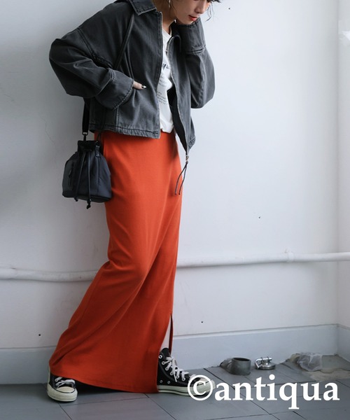 antiqua(アンティカ)の「ショートデニムジャケット(デニムジャケット・レディース・グレー/インディゴブルー・ONESIZE)」の10枚目の写真