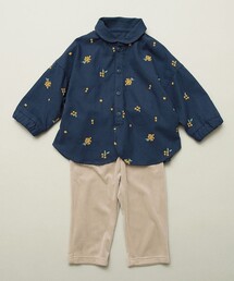 【おそろい】きんもくせい刺繍トップス＆ボトムスセット