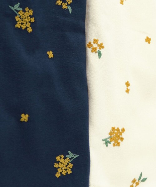 BRANSHES（ブランシェス）の「【おそろい】きんもくせい刺繍トップス＆ボトムスセット（その他ベビーウェア・キッズ・ネイビー/アイボリー・70/80）」の10枚目の写真