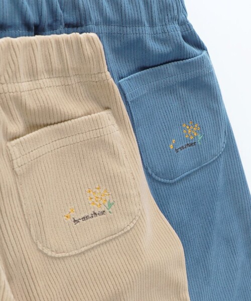 BRANSHES（ブランシェス）の「【おそろい】きんもくせい刺繍トップス＆ボトムスセット（その他ベビーウェア・キッズ・ネイビー/アイボリー・70/80）」の15枚目の写真