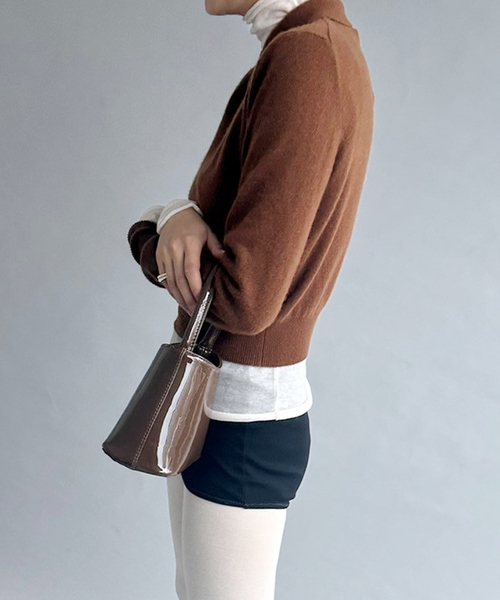 EDIT. FOR LULU カシミヤポロトップ セール】カシミヤポロトップ（ニット/セーター）｜EDIT. FOR LULU