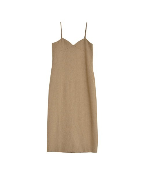 [低身長サイズ有]起毛ツイル切り替えデザインキャミワンピース（ワンピース）｜Re:EDIT（リエディ）