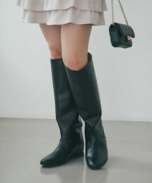 プラットホームロングブーツ