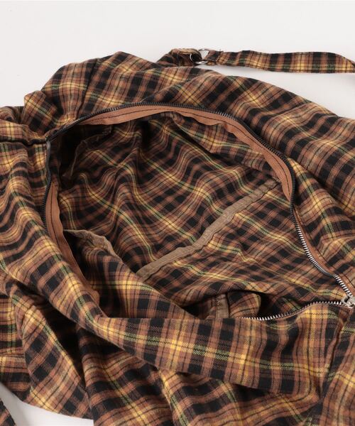 ankoROCK（アンコロック）の「an meets zakka チェック柄ネル３WAYバッグ / レディース メンズ ユニセックス リュック ショルダーバック トートバッグ（ショルダーバッグ・レディース・イエロー・ONESIZE）」の3枚目の写真