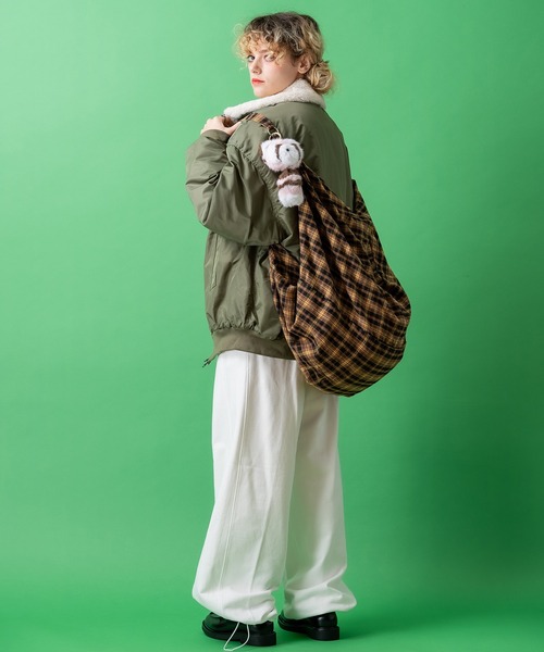 an meets zakka チェック柄ネル3WAYバッグ / レディース メンズ ユニ