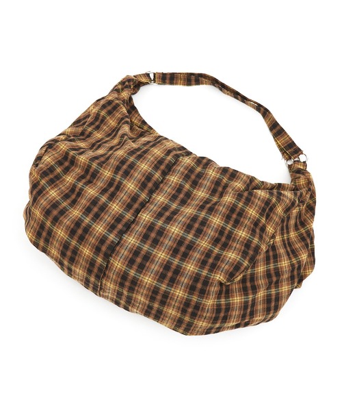 ankoROCK（アンコロック）の「an meets zakka チェック柄ネル３WAYバッグ / レディース メンズ ユニセックス リュック ショルダーバック トートバッグ（ショルダーバッグ・レディース・イエロー・ONESIZE）」の10枚目の写真