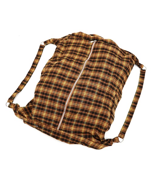 ankoROCK（アンコロック）の「an meets zakka チェック柄ネル３WAYバッグ / レディース メンズ ユニセックス リュック ショルダーバック トートバッグ（ショルダーバッグ・レディース・イエロー・ONESIZE）」の11枚目の写真