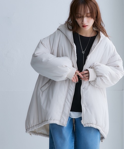 セール】モンスターパーカーミドル丈中わたコート ［Soiunique