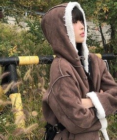 ステンカラーカールシャギーブルゾン（ブルゾン）｜LIAN（リアン）の