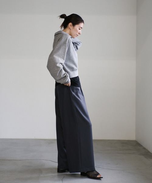 セール】ショートポロスウェットトップス（スウェット）｜select MOCA