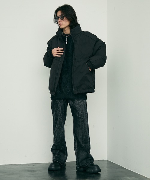 Shoowtime(ショウタイム)の「Shaggy mohair like loose crew neck knit / シャギーモヘアライク ルーズクルーネックニット(ニット/セーター・メンズ・ホワイト/グレー/ブラック・MEDIUM/LARGE/X-LARGE/SMALL)」の18枚目の写真