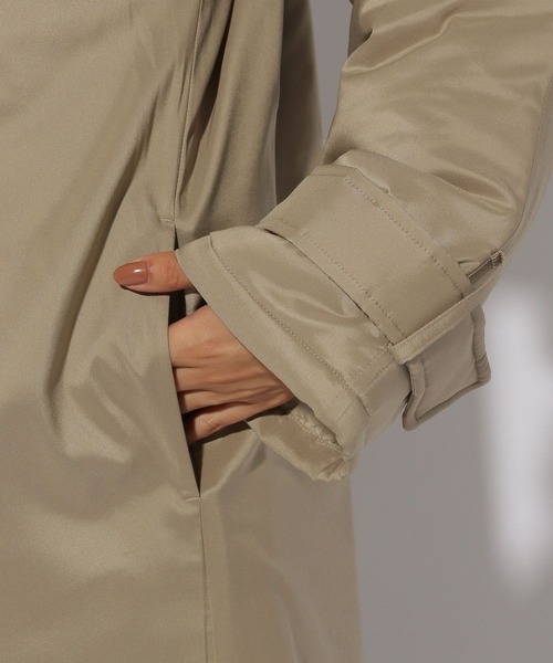 Elura(エルーラ)の「蓄熱中綿軽量コート/200954(ダウンジャケット/コート・レディース・ブラウン系その他/ブラック・LARGE/MEDIUM)」の9枚目の写真