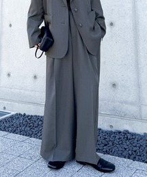 select MOCA by son（セレクトモカバイソン）の「センタープレスタックワイドスラックス【セットアップ対応可】（スラックス）」