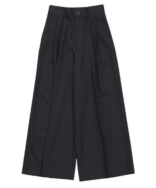 select MOCA by son（セレクトモカバイソン）の「センタープレスタックワイドスラックス【セットアップ対応】（スラックス・レディース・ベージュ/ブラック/ブラウン/アイボリー/グレー・SMALL/MEDIUM/LARGE）」の21枚目の写真