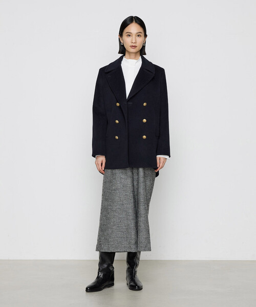 セール】【2WAY】アンゴラウール ピーコート（ピーコート）｜K.T