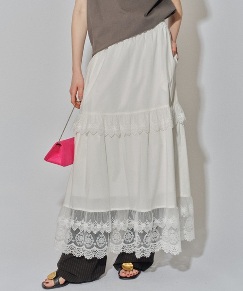 ［yae］Lace tiered skirt / レースティアードスカート Lace tiered skirt / レースティアードスカート（スカート