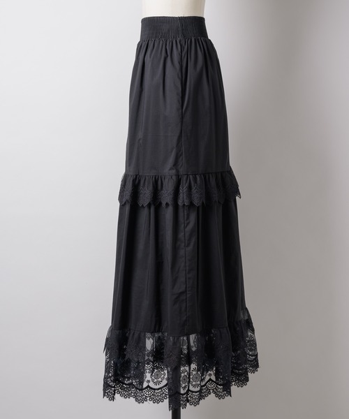 Lace tiered skirt / レースティアードスカート（スカート