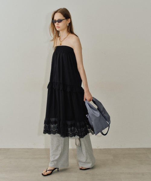 Lace tiered skirt / レースティアードスカート（スカート