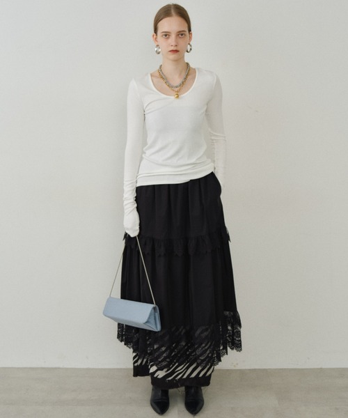 ［yae］Lace tiered skirt / レースティアードスカート Lace tiered skirt / レースティアードスカート（スカート