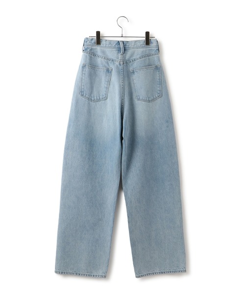 VIS(ビス)の「【洗える】ハイウエストルーズワイドデニム(デニムパンツ・レディース・サックスブルー/ブルー・M/S)」の13枚目の写真