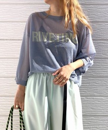 Q | シアーJQロゴニット(ニット/セーター)