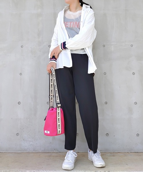 Q(キュー)の「シアーJQロゴニット(ニット/セーター・レディース・ホワイト/ライム/ブルー・MEDIUM)」の8枚目の写真