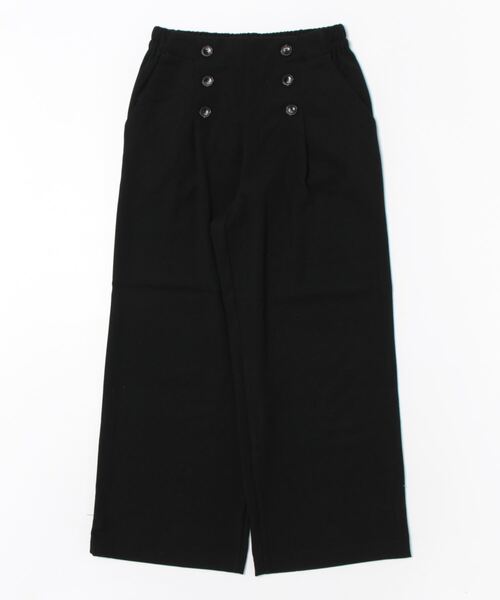 BELLUNA PLUS(ベルーナ)の「ウール調ボタン使いワイドパンツ65丈(その他パンツ・レディース・ブラック/ブラウン系/グレー系その他/グレー系・SMALL/MEDIUM/LARGE/X-LARGE)」の2枚目の写真