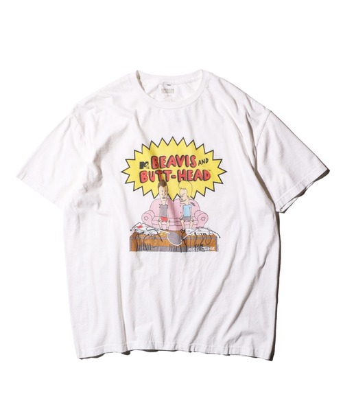 THRIFTY LOOK(スリフティールック)の「THRIFTY LOOK スリフティルック / THRIFTY"BABH"TEE MTV(Tシャツ/カットソー・メンズ・ブラック系その他/ブラック/ブラック系その他2/ホワイト/イエロー・X-LARGE/LARGE/MEDIUM)」の2枚目の写真