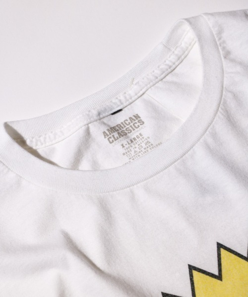 THRIFTY LOOK(スリフティールック)の「THRIFTY LOOK スリフティルック / THRIFTY"BABH"TEE MTV(Tシャツ/カットソー・メンズ・ブラック系その他/ブラック/ブラック系その他2/ホワイト/イエロー・X-LARGE/LARGE/MEDIUM)」の6枚目の写真